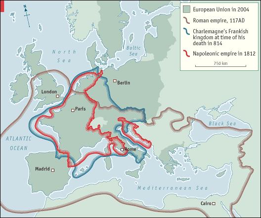được hình thành ở Châu Âu. Đế chế này không rộng lớn như đế chế của người La Mã. Nhưng thành tựu mà nó đạt được lại mang ý nghĩa lịch sử to lớn.