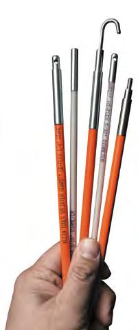 Description Set Contains Overall Length Diameter Weight Fish Rods 56312 12' (3.7 m) Lo-Flex Set (3) 1/4" (6 mm) diameter 4' (1.2 m) fish rods with bullet nose and hook attachments 12' (3.7 m) 1/4" (6.