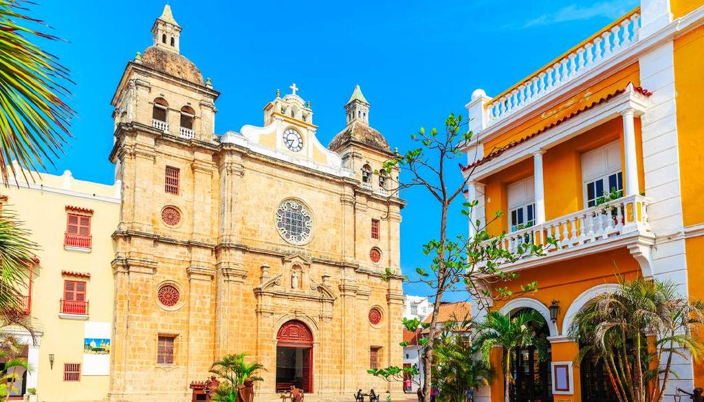 COLONIAL HIGHLIGHTS Cartagena Cartagena sits along the Caribbean coast of Colombia and is known as being one of the most romantic cities in South America.