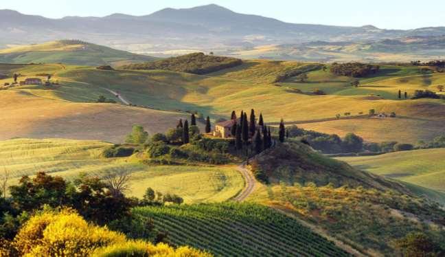 Italy Umbria The Green and Spiritual Heart Bike Tour 2018 Individual Self-Guided 8 days / 7 nights In the magical landscape and among the gently rolling hills of Umbria you will find many convents,