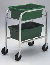 Six, seven and ten tote dollies available. Welded Aluminum Dollies 99 95 50-lb. Capacity A B 100-lb. Capacity C 200-lb.
