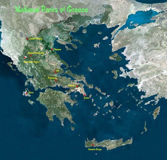 National Parks The most important category of protected areas in Greece is the National Parks, which include forest nature areas with scientific and ecological interest and are under strict