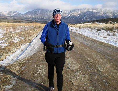 For another Loopy cold weather training run, I ran all the way around the southern Oquirrh Mountains in Utah, about 100K, which consisted of about half pavement and the rest dirt road.