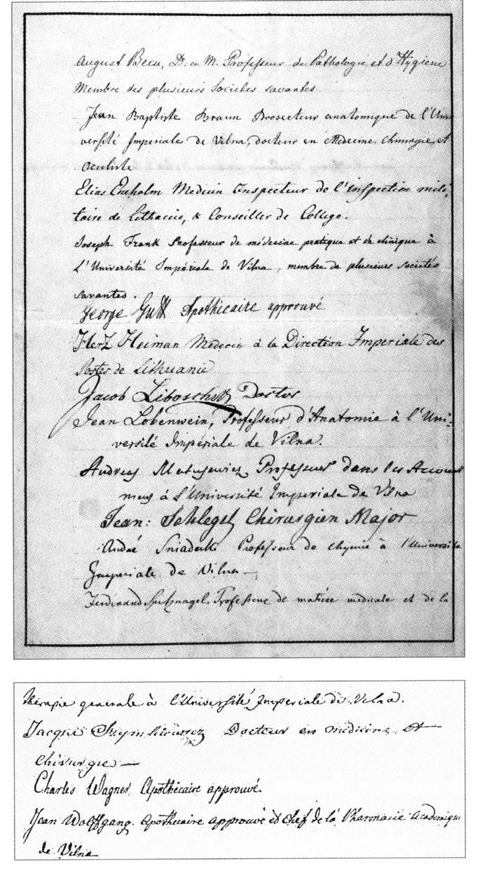 Pirmasis Vilniaus medicinos draugijos prezidentas profesorius Andrius Sniadeckis (1768 1838). Estampas. Autorius J.