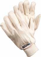 textile gloves TEGERA 9250 A classic, thick, painters-glove in woven cotton with a knitted wrist. A glove for simpler tasks and painting.