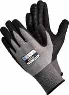washable at 40 C, cuff, DMF-free 4131 TEGERA 884 A flexible assembly glove in nylon and spandex, dipped in nitrile foam, a breathable nitrile. With easy-grip dot pattern in nitrile.