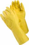 chemical protection gloves TEGERA 8145 A thin, napped latex-glove with roughened surface for a better grip.