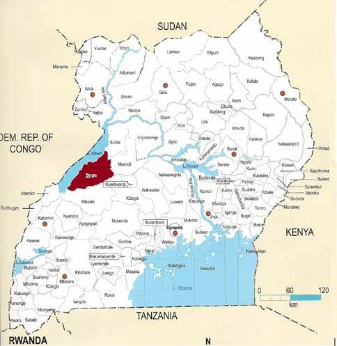 HOIMA DISTRICT Figure 1: Map of Uganda showing the