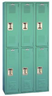 The resulting combination minimizes noise levels caused by opening and closing locker doors.