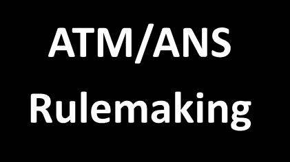 ATM rulemaking -