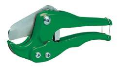 to 1-1/4" PVC Cutter for up to 2" Cuts a wide range of PVC conduit, plastic pipe and rubber hose.