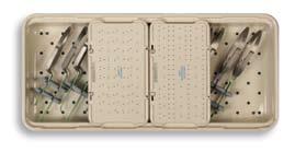 Four Individually Modular Clip Cases The new T2 Clip sterilization case houses an entire set of aneurysm clips and appliers, with