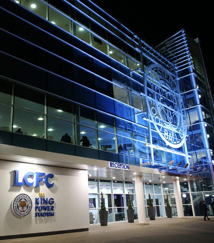 WHILE YOU ARE AT KING POWER STADIUM RECEPTION Access to the Reception area of King Power Stadium is gained via two sets of automatic doors, which open away from you (push) and are of single width,