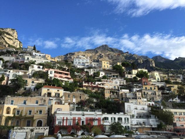 As the Sorrento Peninsula, which the Amalfi Coast forms the southern side of, is basically a high mountain chain emerging from the Mediterranean, the landscape of the Costiera Amalfitana is immensely