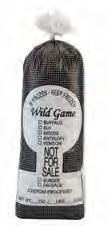 .. 40.95 37.95 3546 5002 2-lb. 4-1/4" x 13-1/2"...Wild Game... 45.95 42.95 3546 5005 5-lb. 6" x 18"..........Wild Game...67.95 64.95 C 3546 3069 1-lb. 4-1/4" x 10-1/2".. Game Birds... 40.95 37.95 37 95 BOX OF 1,000 In-Stock Poly Bags Stock Bags, KEYHOLE DESIGN (FOR SALE) PER BOX 1-9 10+ 3546 1001 1-lb.