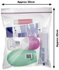 Liquids and other restrictions All liquids must fit into one clear plastic bag Each liquid container can be up to 100ml You can