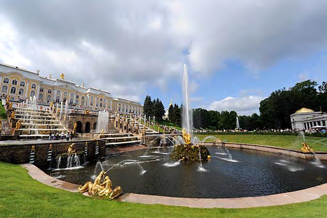 Later you will visit the Grottos of Peterhof.