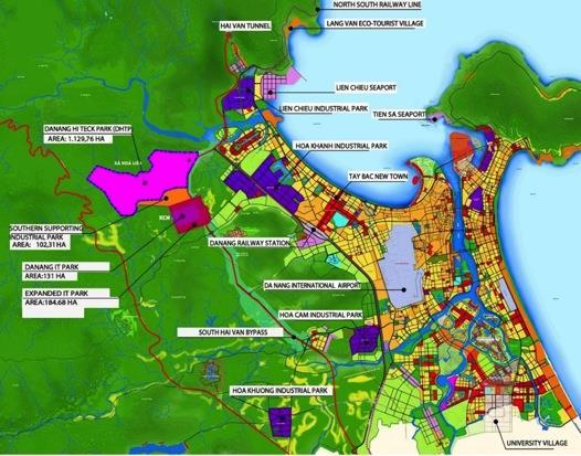 Figure 2.11: General Construction Plan of Da Nang City in 2030 with Vision for 2050 Source: General Construction Plan of Da Nang City in 2030 with Vision for 2050.