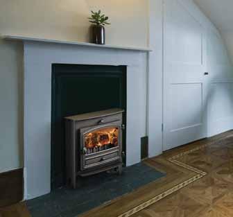 Herald 5 Inset The visible depth of the Herald 5 Inset measures just 190mm. Herald 5 Inset with double crossed doors A perfect fit Want to introduce some charm to your living room?