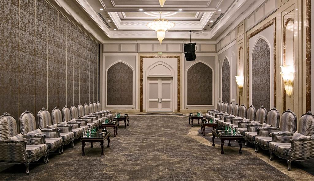 AL MIRQAB BALLROOM GARDEN TERRACE SECOND-FLOOR FUNCTION ROOMS I AL MIRQAB PRE-FUNCTION II II I AL MIRQAB BALLROOM Use our grand ballroom as one large venue, or let us divide it into two or three