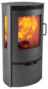 21 TT10 The base model in the range. Equipped with rounded steel sides. An accomplished design with the curved panoramic front means the fire can be viewed from several angles.