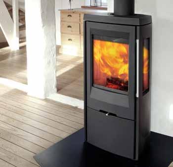 The stove is also slimmer than many of our other models, which means that it has a light appearance despite the solid choice of materials.