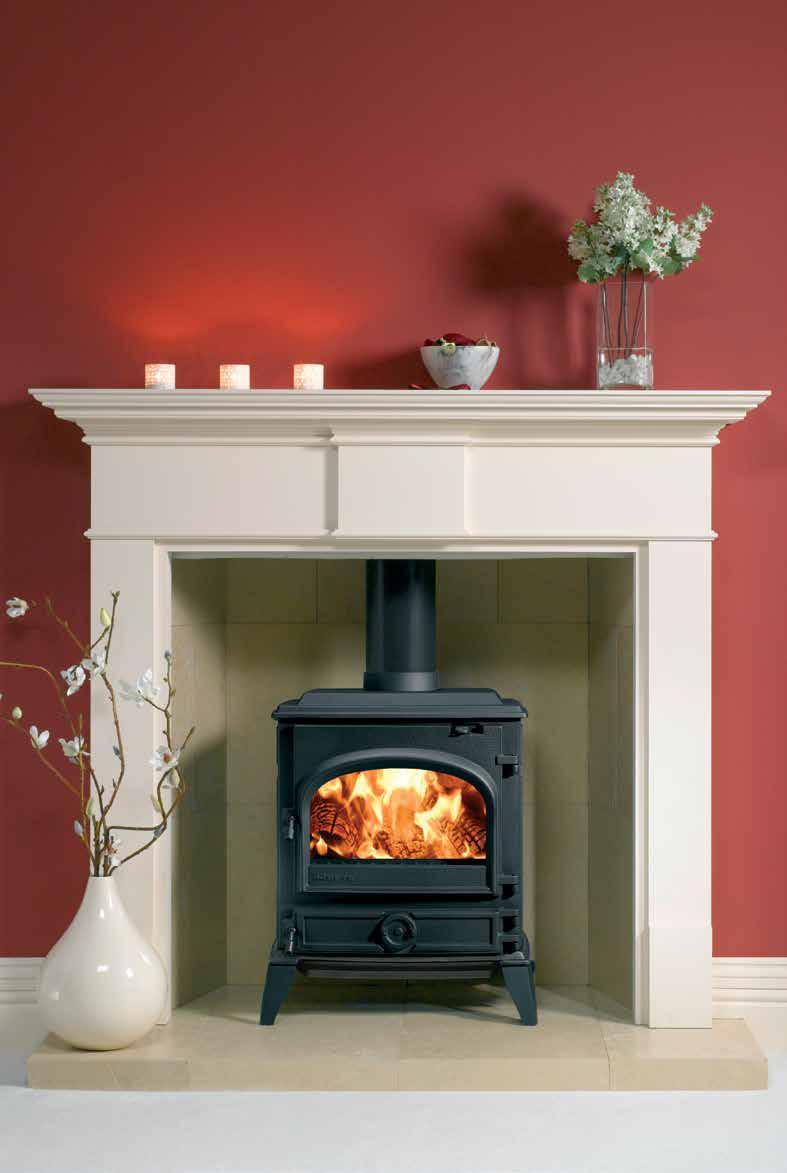 Traditional Multi-Fuel & Wood Stoves Dovre 250 multi-fuel stove in traditional Matt Black Dovre 500 with clear door,
