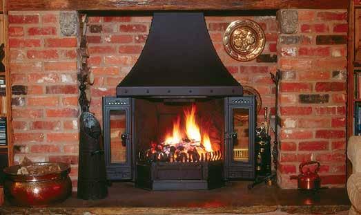 2000 Multi-Fuel Fireplace Dovre 2000 fireplace with optional canopy and side panels PRODUCT CODES DV-2000MFR Matt black multi-fuel Accessories DV-DGBS2* * Whilst stocks last For canopies, base