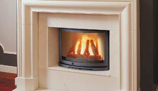 This model can either be built in to a fireplace or combined with an optional canopy to create a stunning centrepiece for large fireplace openings and inglenooks.