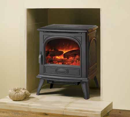 using the unique VeriFlame technology. The additional option of a subtle blue flame effect on the highest level makes the stove s log fire one of the most authentic available.