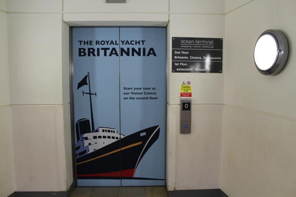 Lift/escalator access Lift access to Britannia