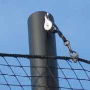 ) Call for Quote 20-40 BALLSTOPPER SYSTEMS - Offset Posts Semi-permanent design allows  net stops