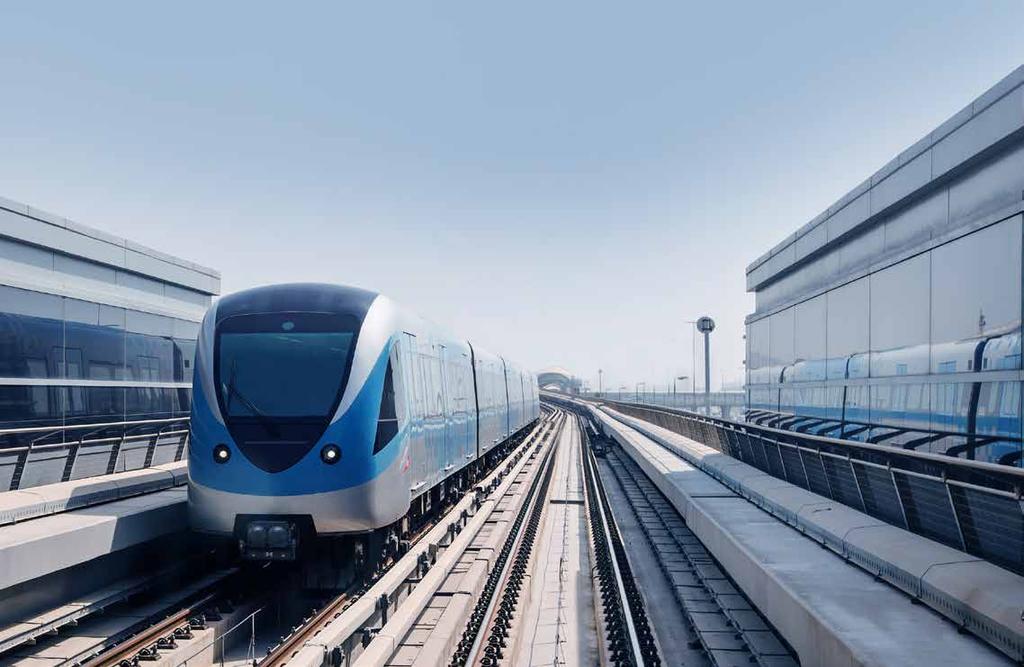 DUBAI METRO ROUTE 2020 ROUTE 2020 will be a 15km extension to the Red Line, including 7 new stations PUBLIC TRANSPORT is planned to be able to carry 30% of the population by 2030 The Roads and