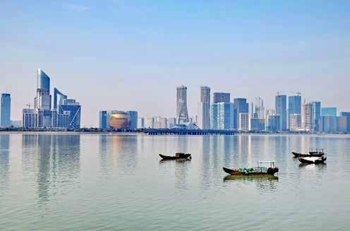 Qianjiang new buildings. 5.1 Introduction 5.1.1 Basic facts Hangzhou is the capital of the Zhejiang Province, located in the center of the Yangtze River Delta region, and a major scenic tourist city in China.
