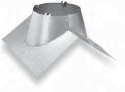 FPR A 3-5/8 3-5/8 3-5/8 3-5/8 B 12 13 13-1/2 15 Ref. FPBR A 5 4 3-1/4 1-1/2 B 14 14 14 14 Peak Roof Flashing* This component is required for chimney installations passing through the roof peak.