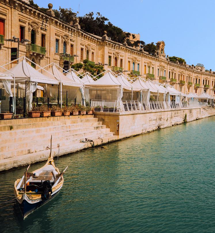 Built with impressive fortifications, still very evident today, to withstand invasion from the sea, Valletta is justly famed for its magnificent skyline dominating the Grand Harbour.
