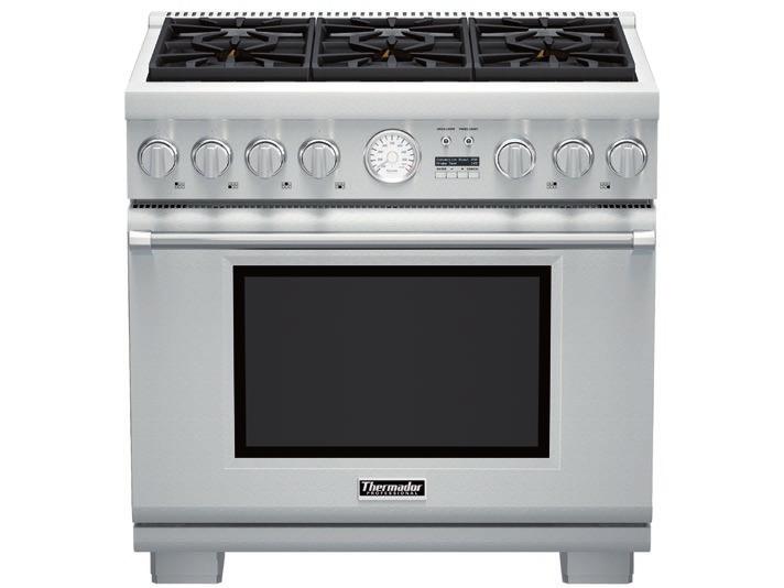 Also Available: PRL366JG - LP FEATURES & BENEFITS - Patented Pedestal Star Burner with QuickClean Base designed for easy surface cleaning and superior heat spread for any size pan - Powerful 22,000