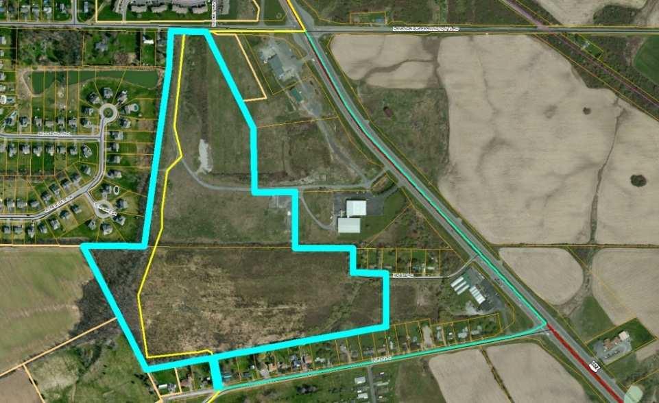 , Easements required, Has an access route to Purdy Rd.
