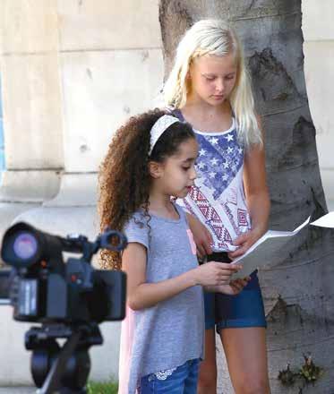 Our campers work one-onone with instructors who are professional film, TV, and stage actors passionate about teaching real-world, hands-on lessons to young performers.
