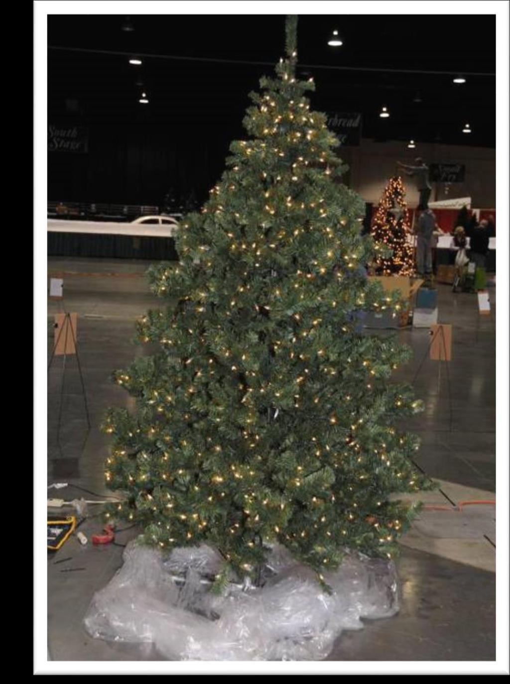 Use NEW artificial trees only. The tree (including topper) can NOT be taller than 10.