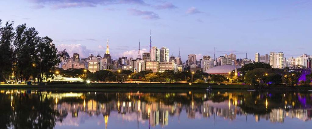 São Paulo CHART 17 São Paulo s Top 5 Feeder Cities () Feeder Cities Visitors (000s) (US$ mn) #3 Miami 1 Buenos Aires 492 $332 2 Santiago 257 $140 #4 Bogota 3 Miami 129 $209 4 Bogota 113 $76 São Paulo