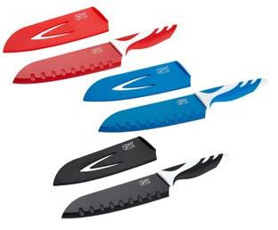 Knifes Knifes 6749 6750 6753 6775 6776 6777 RAINBOW Chef s knife 20 сm, in aplasticsheath, with a protective covering,