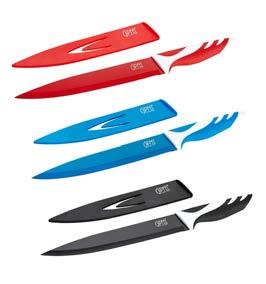 , 3 colours available RAINBOWvegetable knife 13 сm, in aplasticsheath, with a protective covering, , 3 colours available