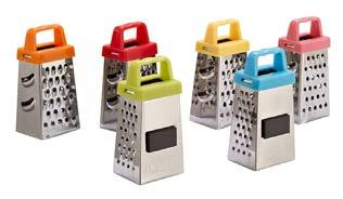 orange color (stainless steel, plastic) 126 127 9779 9780 9781 9845 9846 9847 DESPEGUE grater with a stand, two blades,