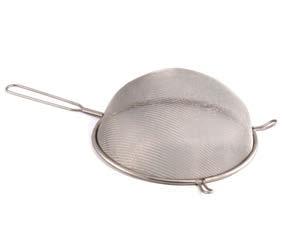 2068 Sieve 7cm, with a yellow handle (stainless Colanders, sieves, measuring containers, bowls