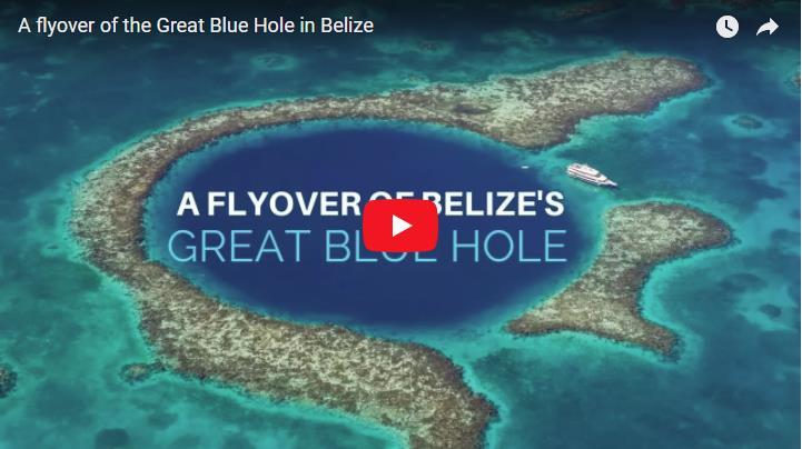 from San Pedro, the hour-long flyover heads east over the Belize Barrier Reef, passes over Turneffe Atoll, then gets to Lighthouse Reef which is home to the Great Blue Hole.