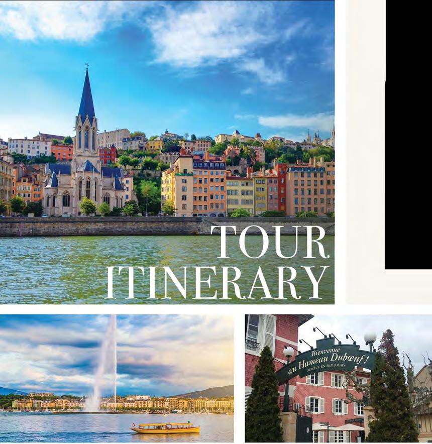 INCLUDED TOUR FEATURES Round trip scheduled airfare 1 night in Geneva, Switzerland 7 nights aboard the NEW 5-star Amadeus Provence Superb dining with all meals included during your cruise 24 hour