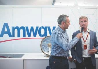 Amway guests enjoyed a large array of benefits including: Personal greeting on arrival Branded Amway suite within the world renowned Formula One Paddock Club Superior view lines of the on track