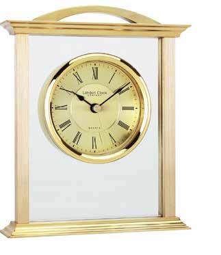 5 (cm) 17125 Glass Arch Top Mantel Clock - alarm 5 (cm)