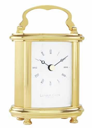 MANTEL CLOCKS 02051 Solid Brass Carriage Clock - h.10.